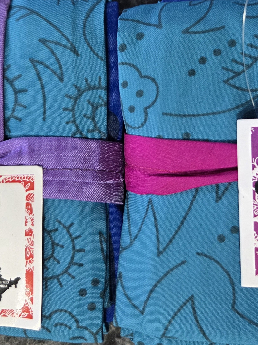Deep Blue Depths Silk Fat Quarter Packs Darn Good Yarn